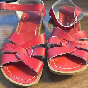 Saltwater Original Sandal - Red Leather